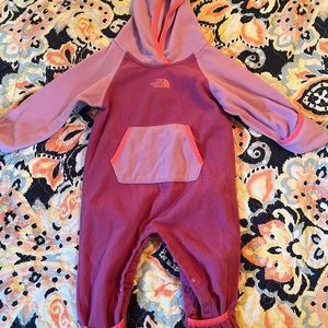 North face fleece suit
